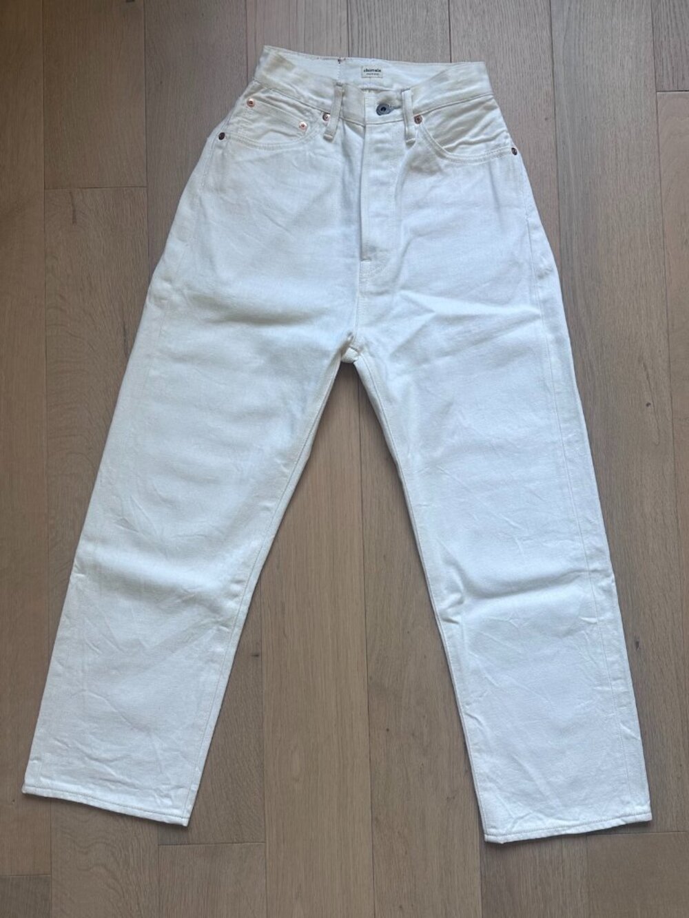 Chimala Selvedge Wide Tapered Cut Jeans